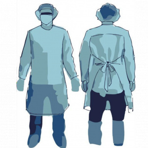 PECHERA DESECHABLE CON MANGAS