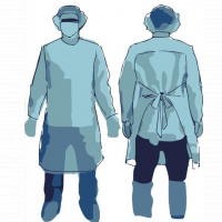 PECHERA DESECHABLE CON MANGAS